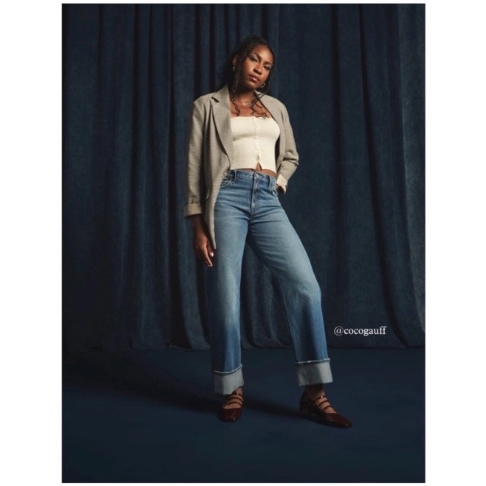 AMERICAN EAGLE Stovepipe Cuff Crop Jeans - Picture 5 of 13